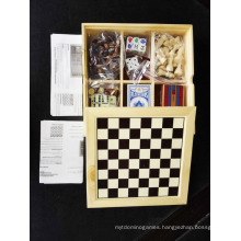 7 in 1 wooden game set wholesale multi chess set